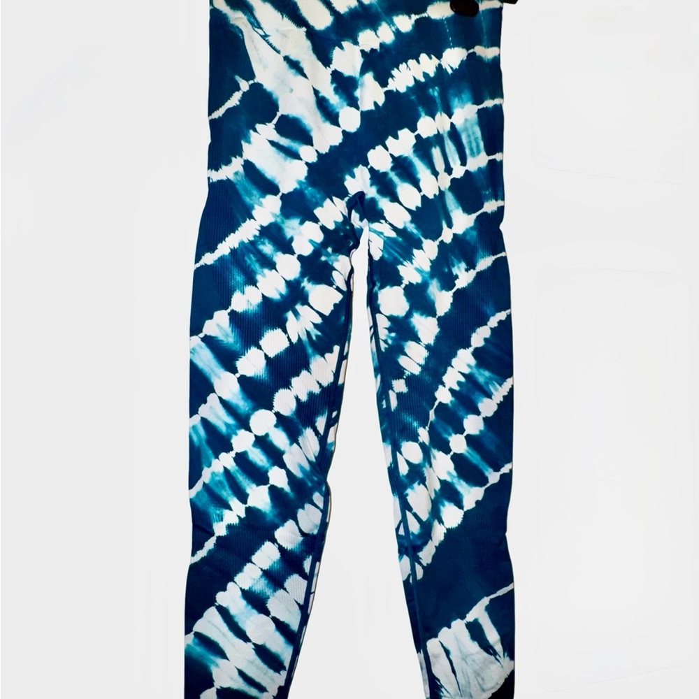 VS PINK Teal Tie-Dye Leggings